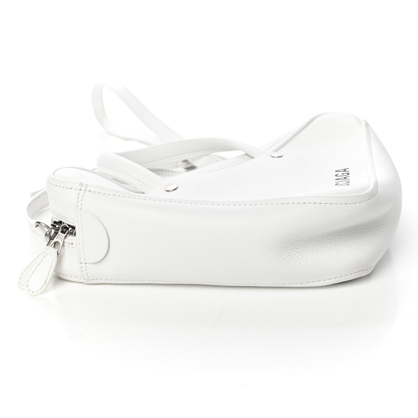 Calfskin XS Triangle Duffle White
