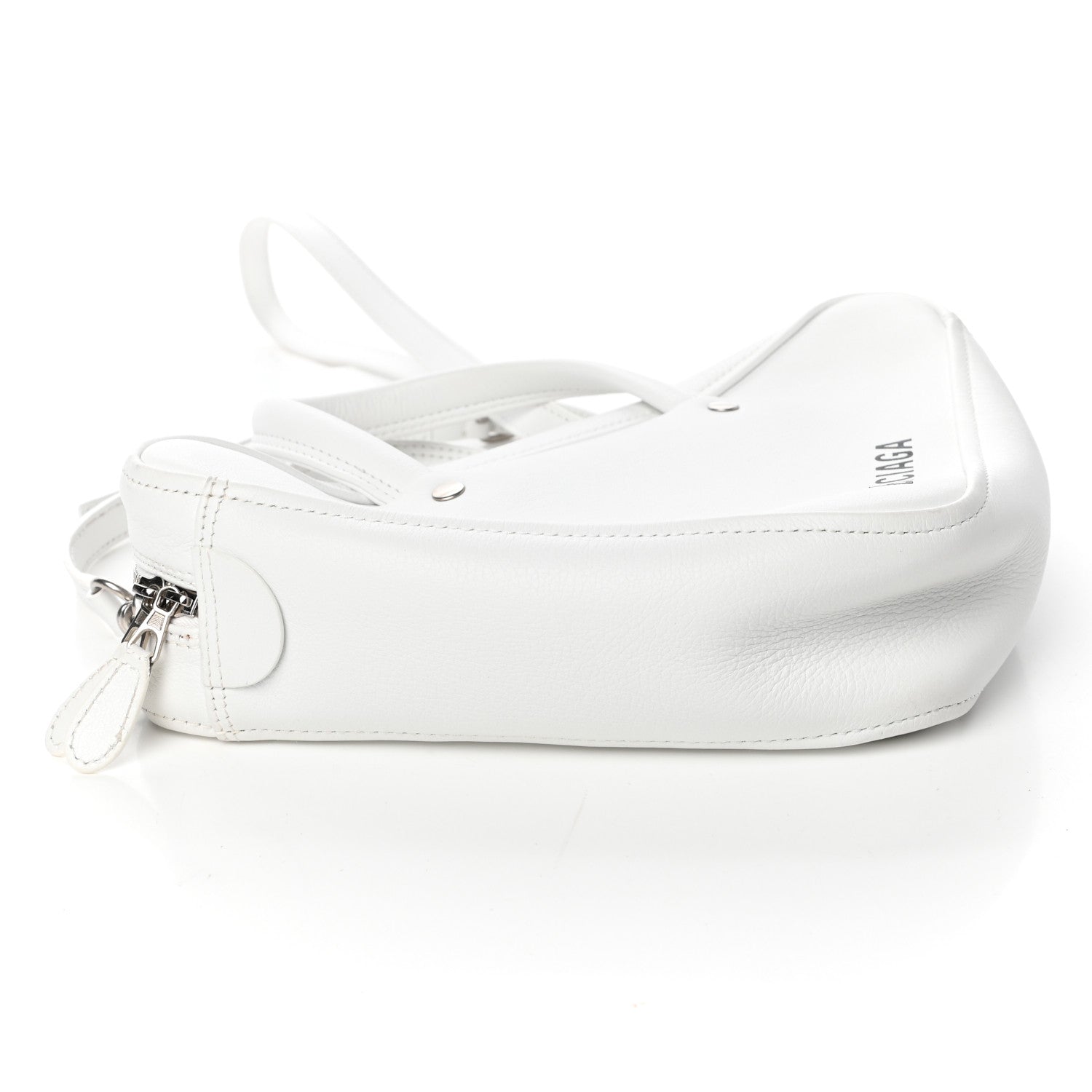 Balenciaga Calfskin XS Triangle Duffle White 7 of 8