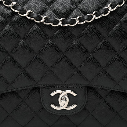 Chanel Caviar Quilted Maxi Double Flap Black 8 of 10