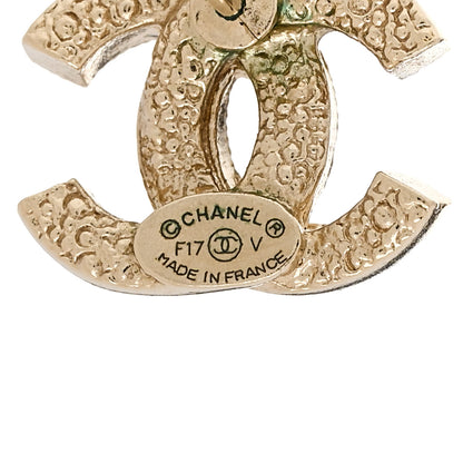 Chanel Crystal CC Earrings Gold 4 of 5