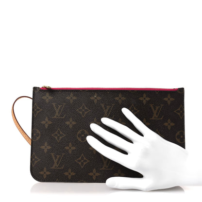 Louis Vuitton Monogram Neverfull MM GM Pochette Pivoine 2 of 9
