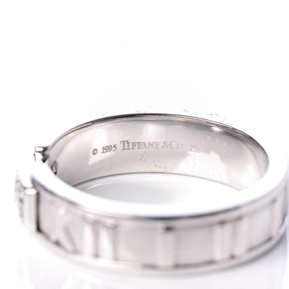 Tiffany 18K White Gold Diamond Atlas Ring 50 5.25 4 of 4