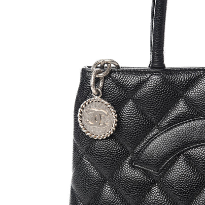 Chanel Caviar Quilted Medallion Tote Black 10 of 10