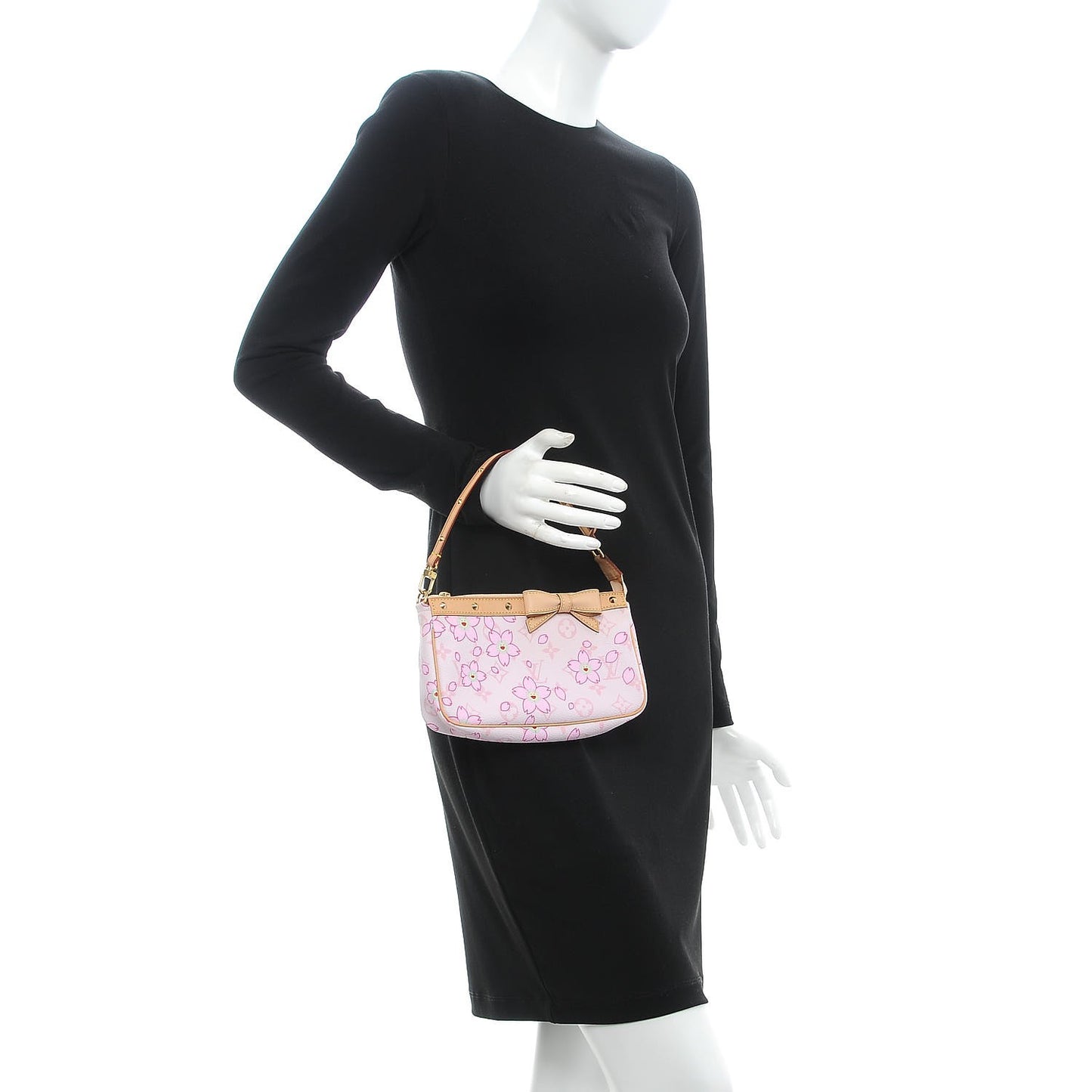 Monogram Cherry Blossom Pochette Accessories Pink