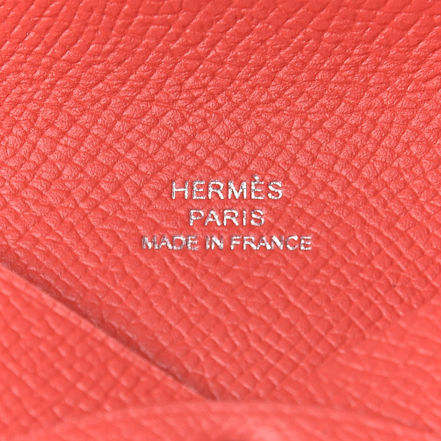 Hermes Epsom Calvi Card Case Rose Jaipur 6 of 8