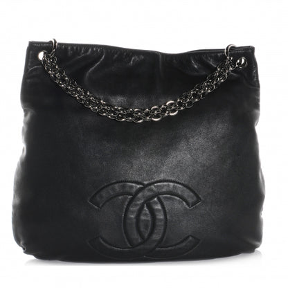 Chanel Lambskin Soft and Chain Large Hobo Black 1 of 7