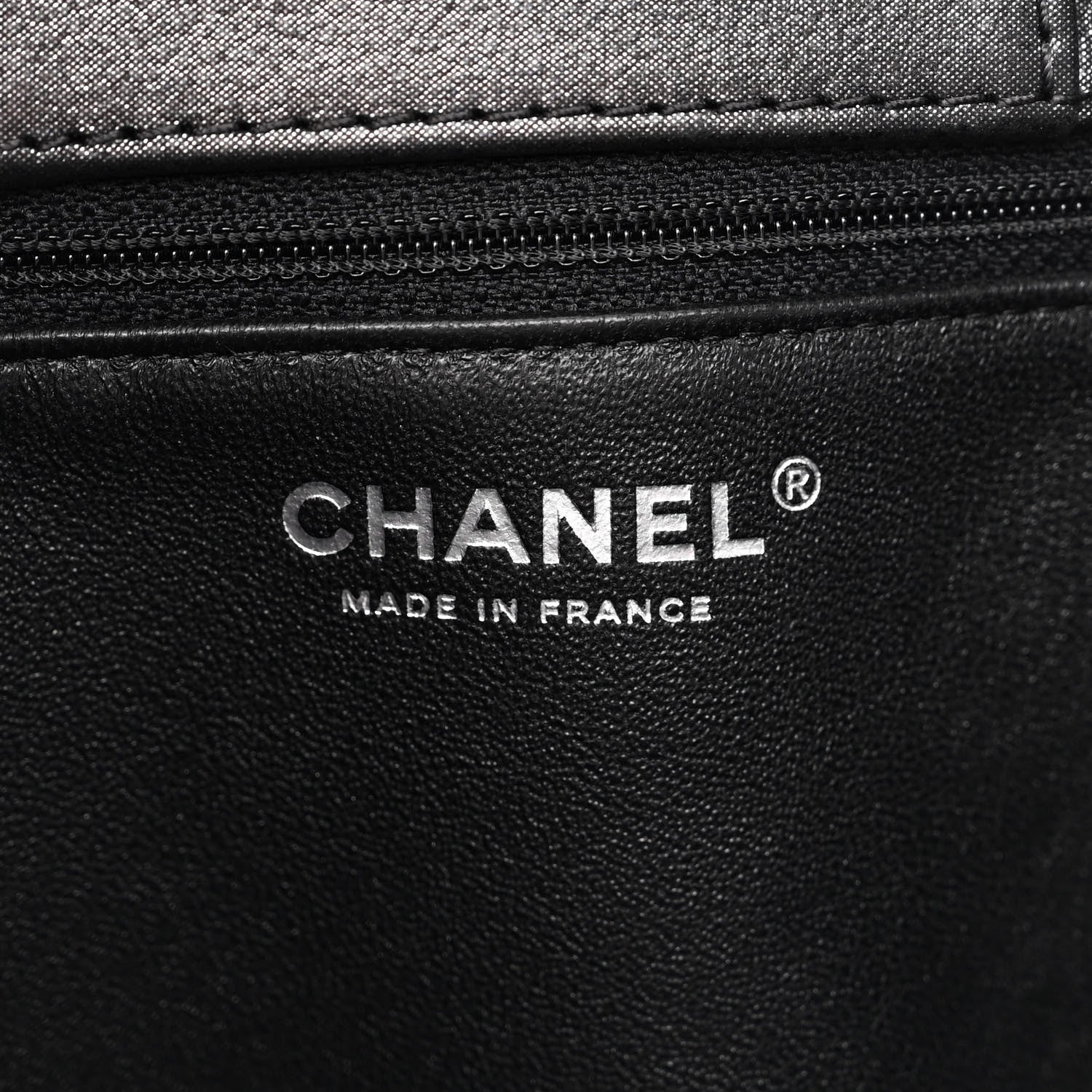 Chanel Iridescent Calfskin CC East West Shopping Tote Black 6 of 10