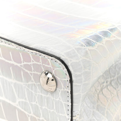 Louis Vuitton Iridescent Alligator Capucines BB Silver 11 of 14