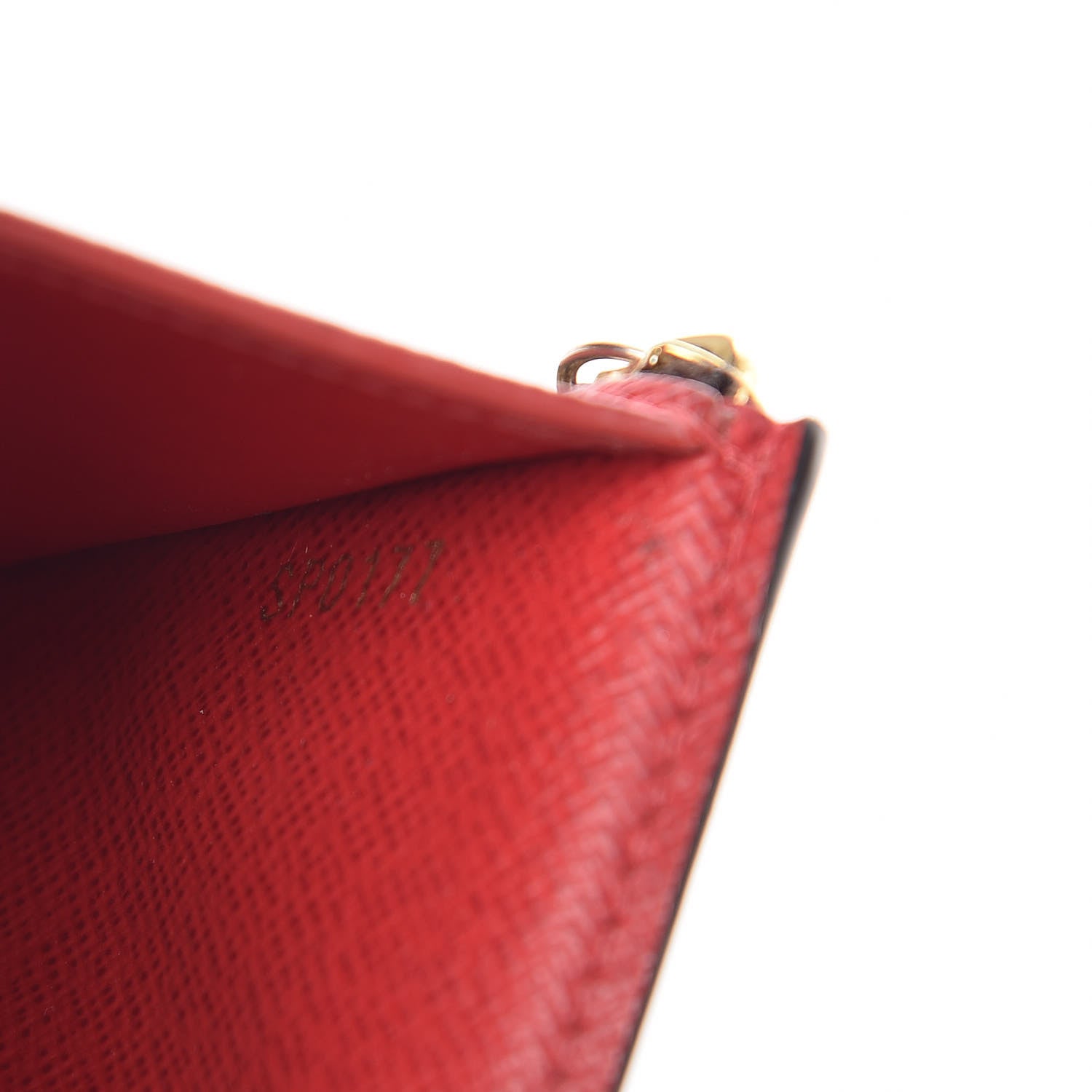 Louis Vuitton Damier Ebene Victorine Wallet Red 7 of 11