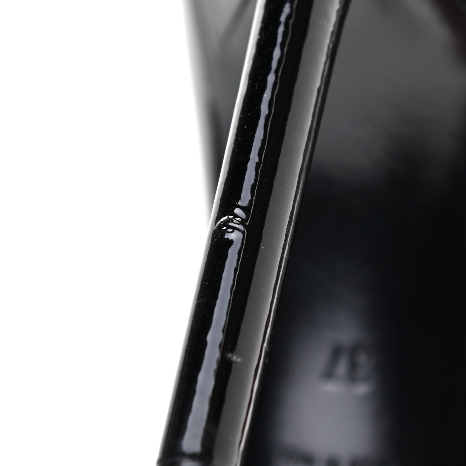 Saint Laurent Patent Calfskin Zoe 105 Pumps 37 Black 10 of 10