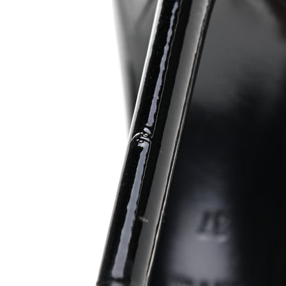 Saint Laurent Patent Calfskin Zoe 105 Pumps 37 Black 10 of 10