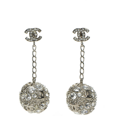 Chanel Crystal CC Dangle Earrings 1 of 5