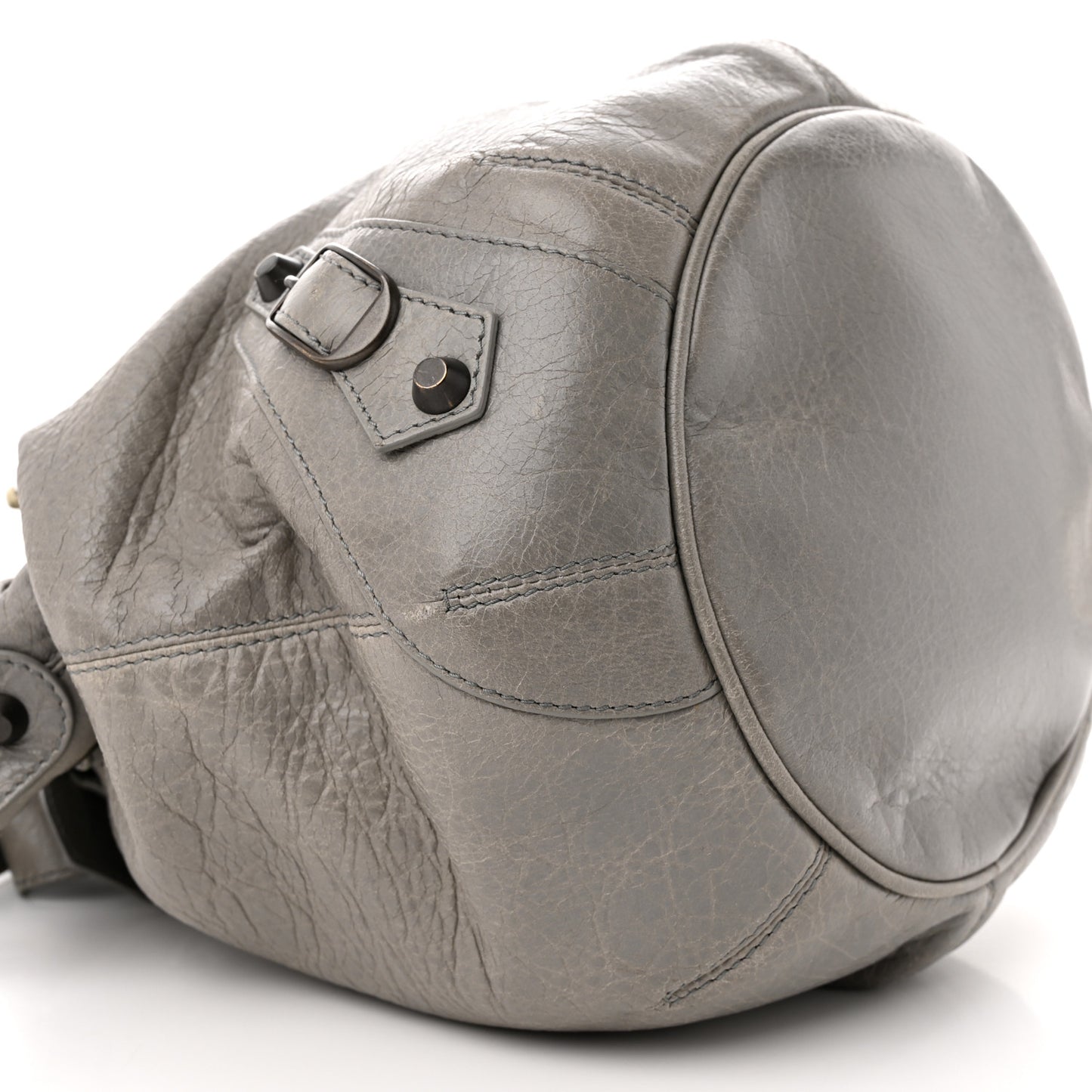 Agneau Classic Hardware Mini Pompon Gris Pyrite