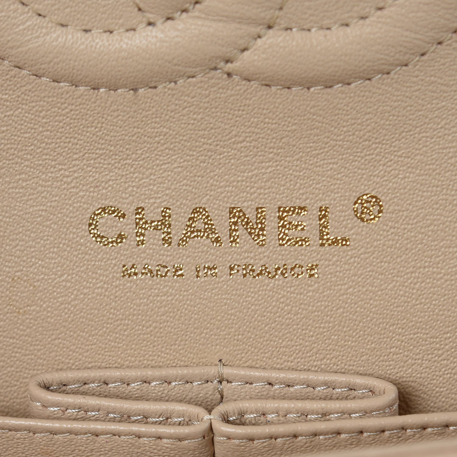 Chanel Caviar Quilted Medium Double Flap Beige Clair 6 of 7