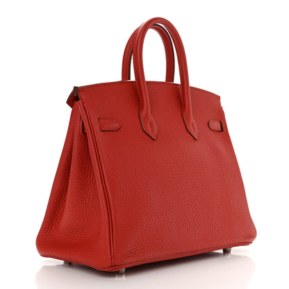 Hermes Togo Birkin 25 Vermillion 2 of 14