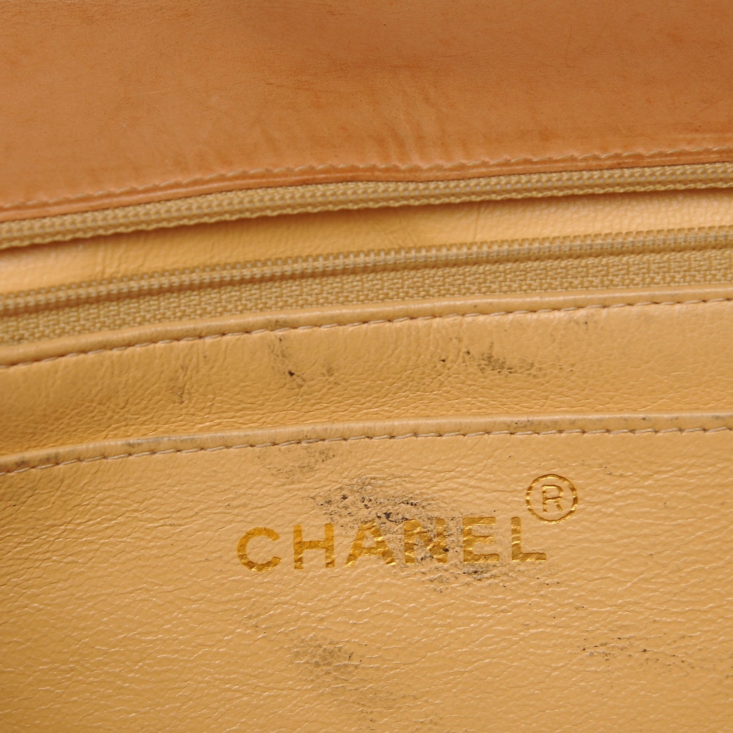 Calfskin Embossed XL Jumbo Flap Natural