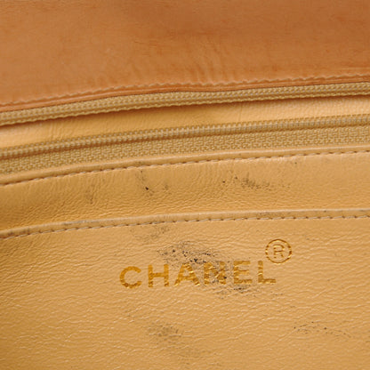 Chanel Calfskin Embossed XL Jumbo Flap Natural 6 of 20
