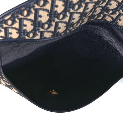 Christian Dior Monogram Envelope Flap Clutch Blue 5 of 7