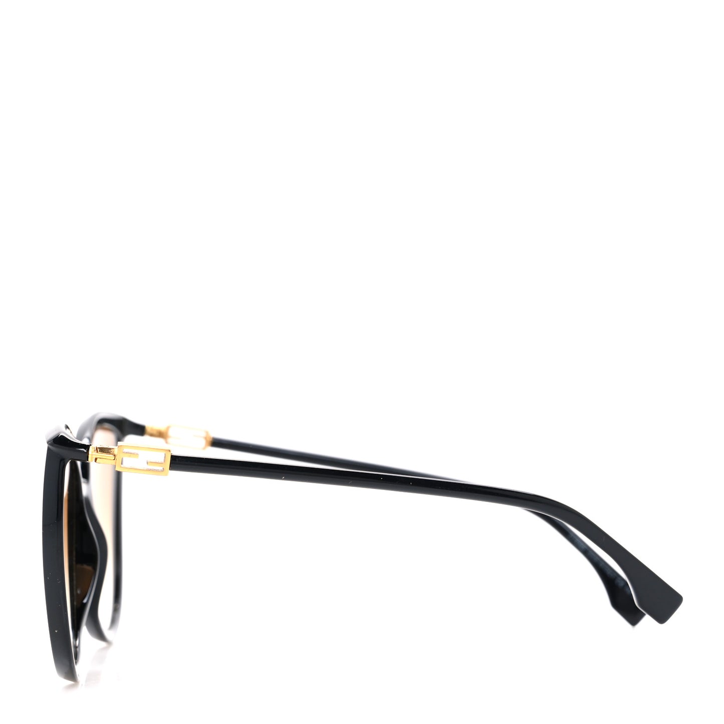 Accetate Cat Eye Sunglasses FF 0432/G/S Black Gold