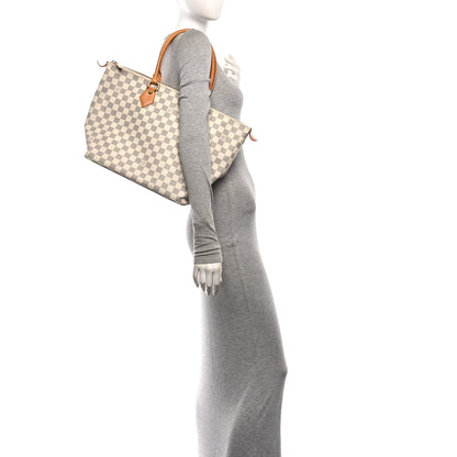 Louis Vuitton Damier Azur Saleya MM 2 of 11
