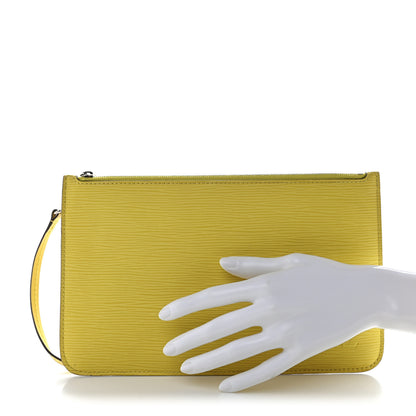 Louis Vuitton Epi Neverfull Pochette MM GM Pistache 2 of 10
