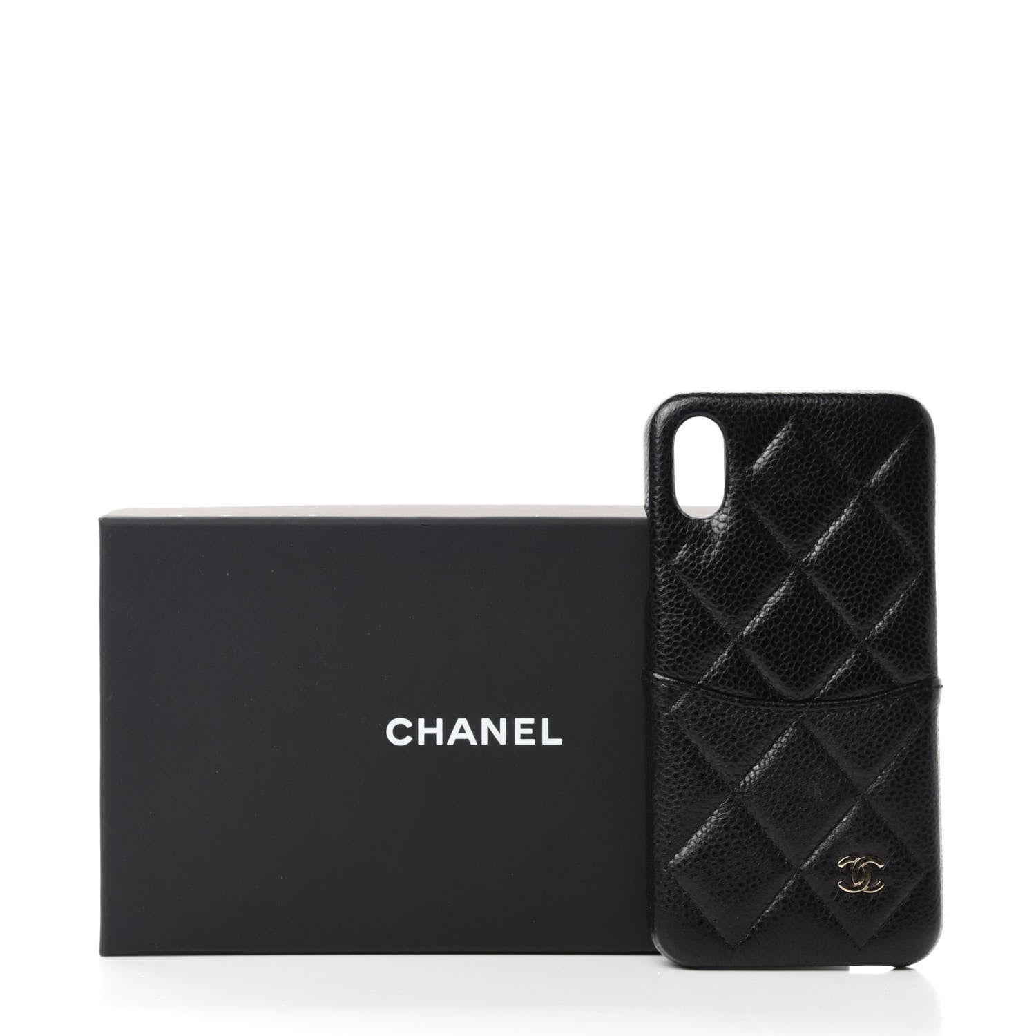 Chanel Caviar Quilted iPhone X Coco Tech Case Black 7 of 7