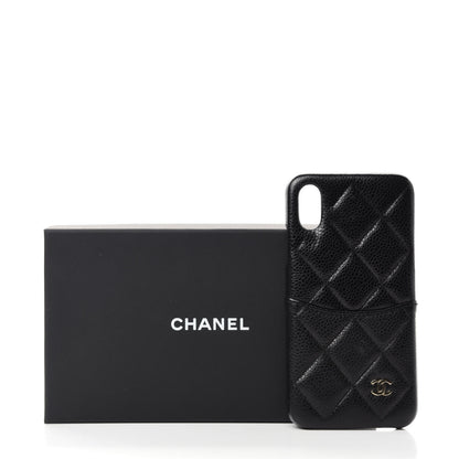 Chanel Caviar Quilted iPhone X Coco Tech Case Black 7 of 7
