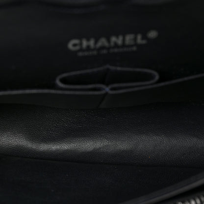 Chanel Tweed Quilted Medium Double Flap Black Ecru White 5 of 9