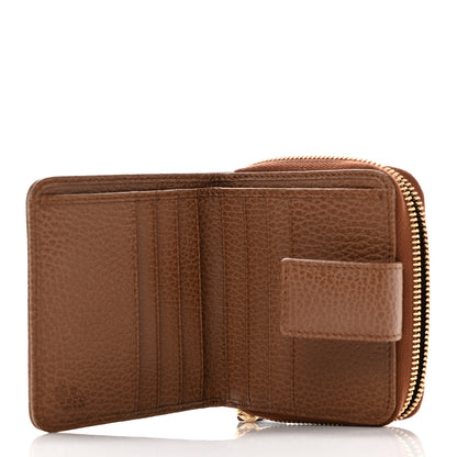 Gucci Monogram Dollar Calfskin Zip Around French Wallet Beige Ebony Tabacco 5 of 8