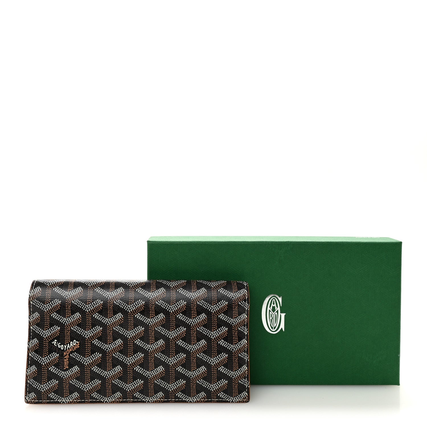 Goyard Goyardine Saint-Lambert Wallet Black Gold 1840764