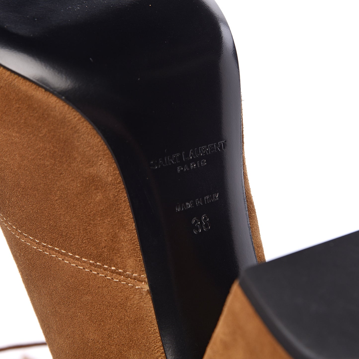 Suede Babies 90 Fringe Ankle Boots 38 Light Tan