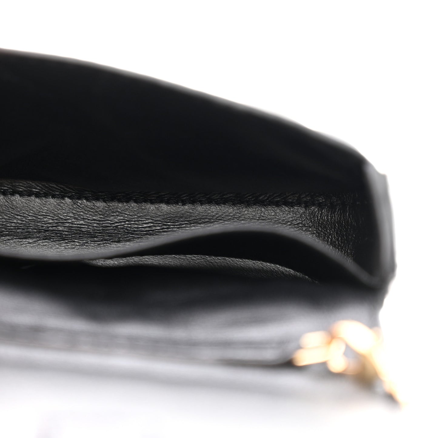 Nappa Matisse FF Embossed Nano Baguette Charm Black