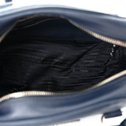 Prada Vitello Daino Bowling Bag Baltico 5 of 9