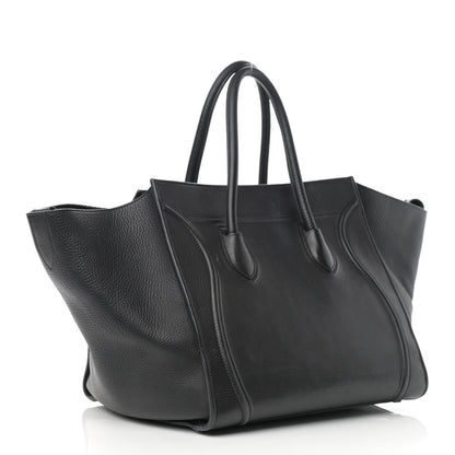 Celine Supple Calfskin Medium Phantom Luggage Black 3 of 22