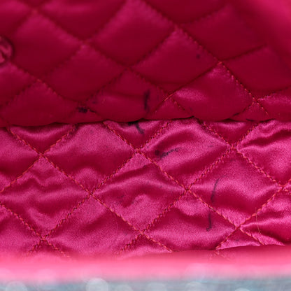 Chanel Iridescent Glitter Fabric Jumbo Single Flap Multicolor 11 of 11
