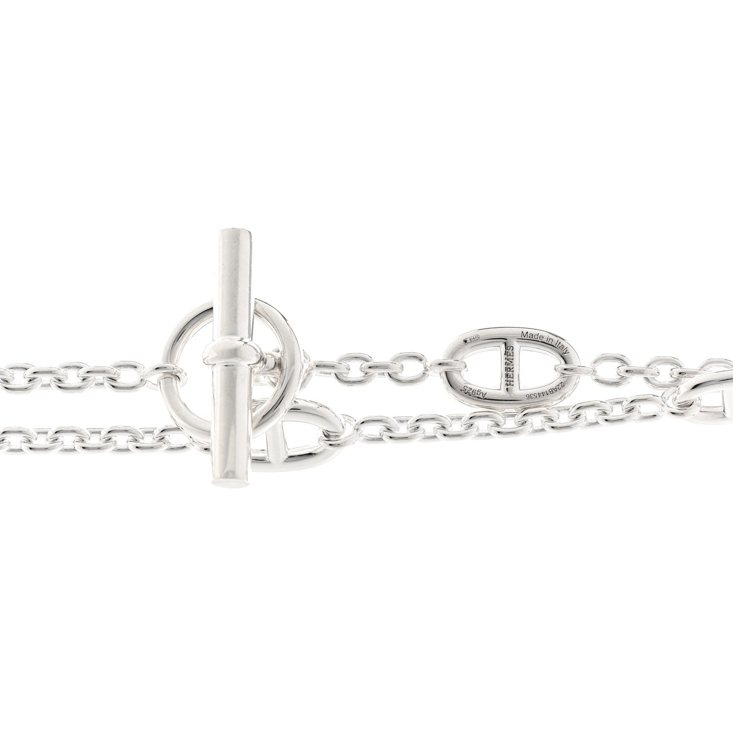 Hermes Sterling Silver Farandole Necklace 160 4 of 5