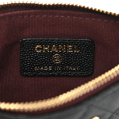 Chanel Caviar Quilted Small Cosmetic Case Black 6 of 8