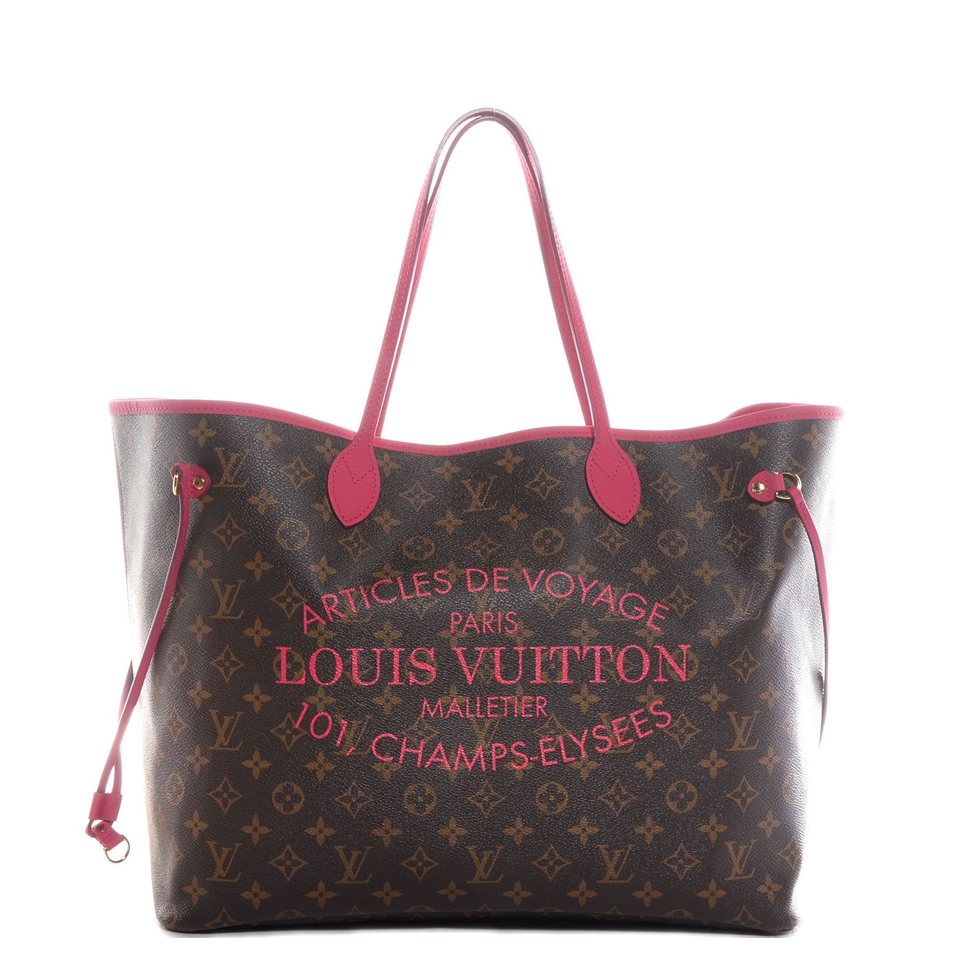 Louis Vuitton Monogram Articles de Voyage Ikat Neverfull GM Rose Indien 1 of 8
