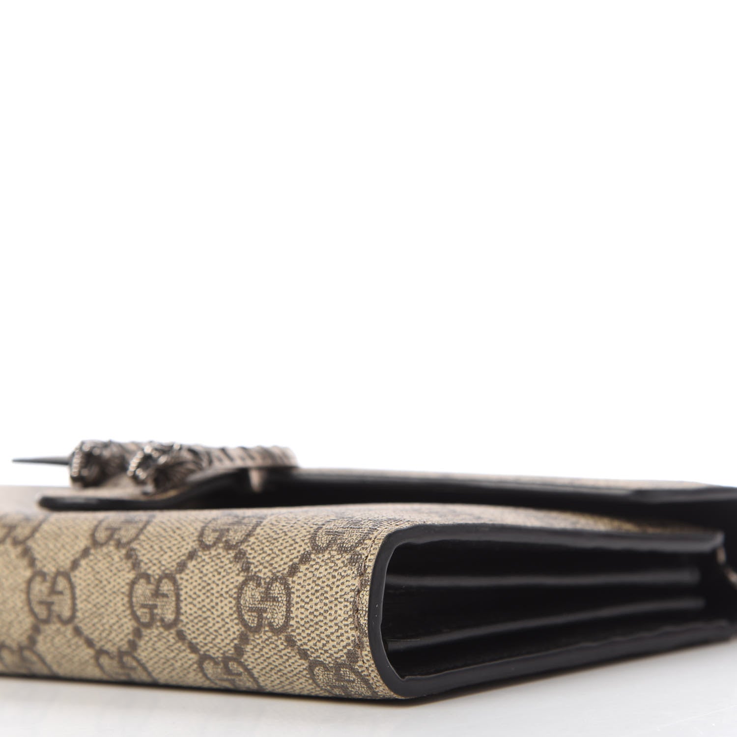 Gucci GG Supreme Monogram Mini Dionysus Chain Wallet Beige Black 7 of 11