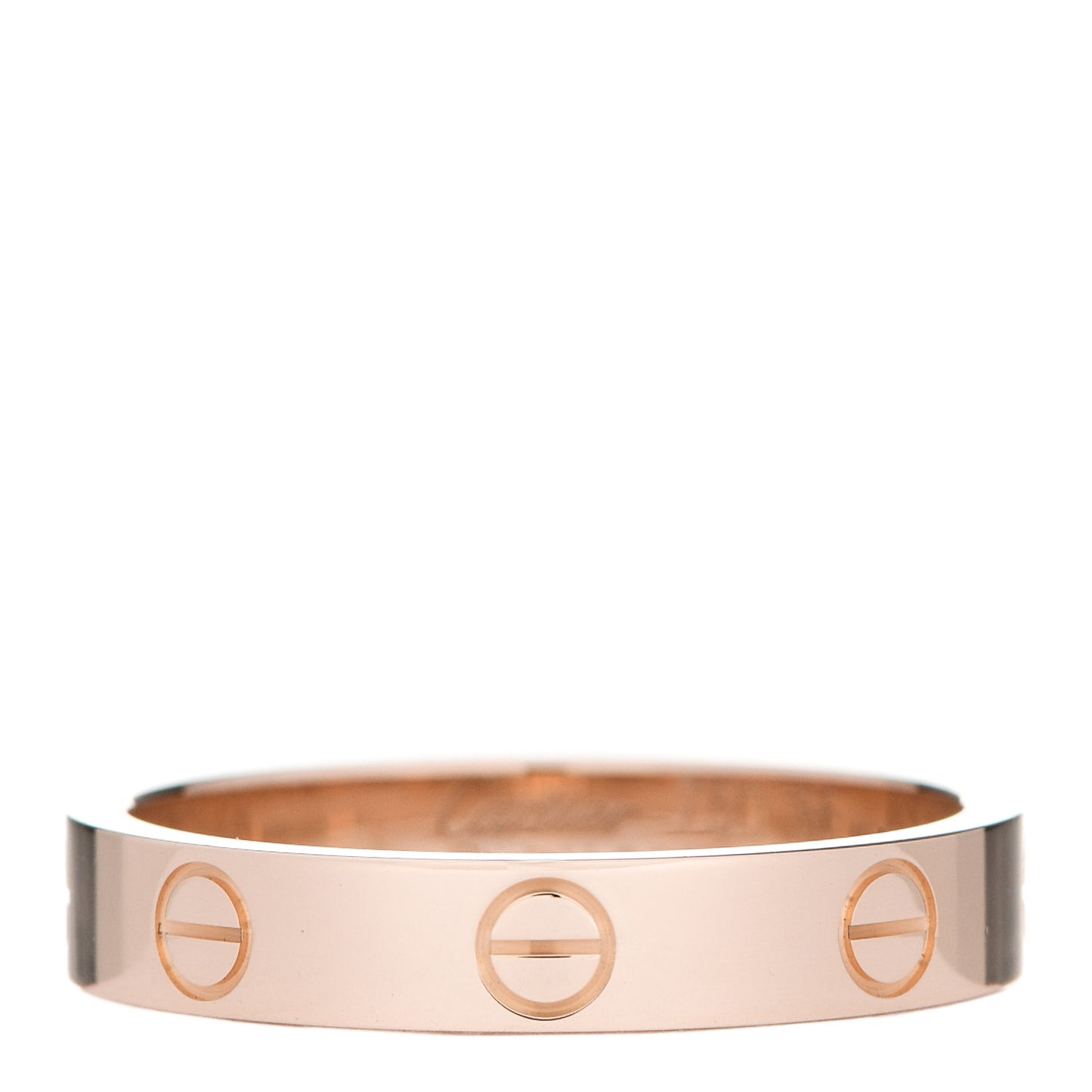 18K Pink Gold 3.5mm LOVE Wedding Band Ring 55 7.25