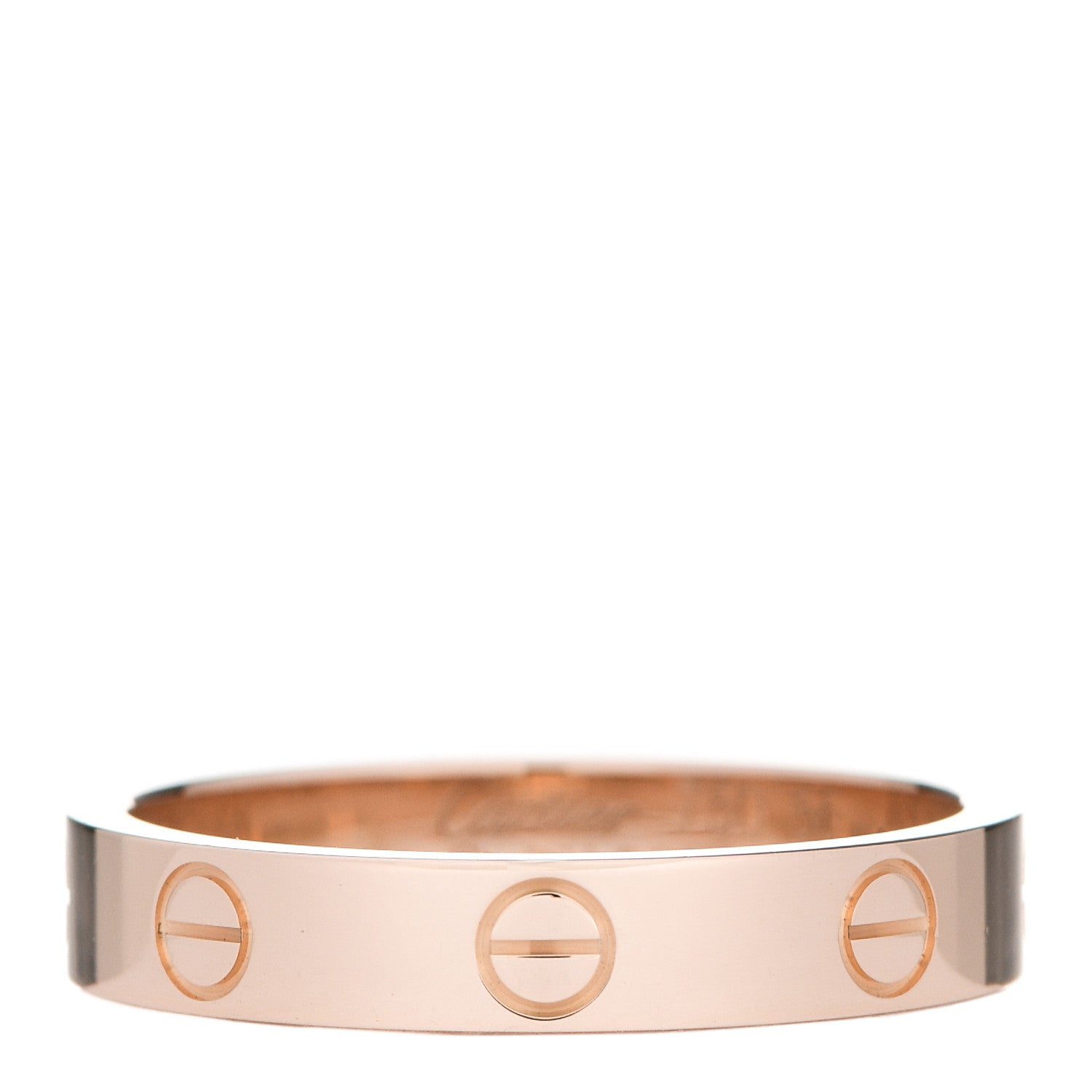 Cartier 18K Pink Gold 3.5mm LOVE Wedding Band Ring 55 7.25 1 of 5