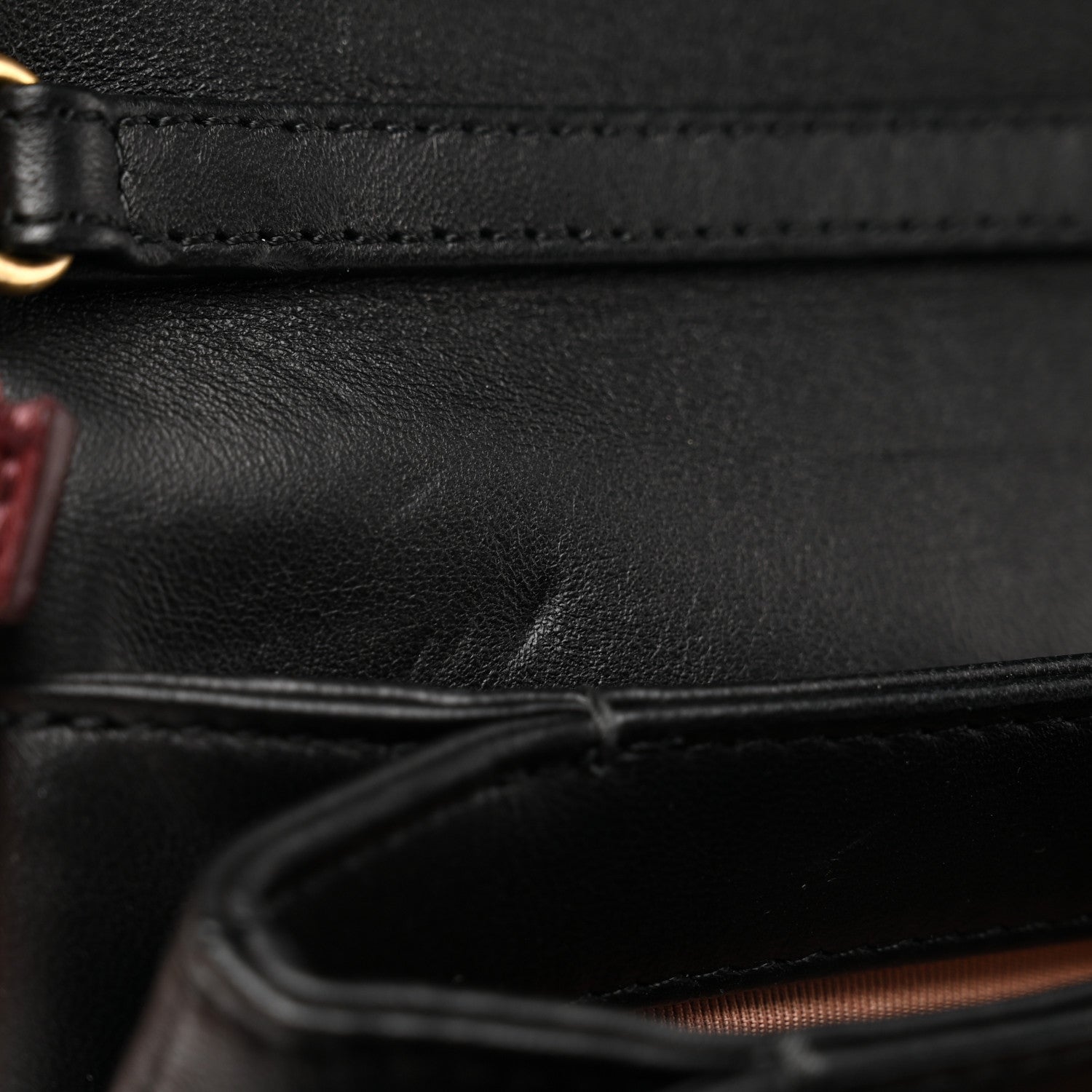 Chanel Velvet Lambskin Mini Camellia Flap Black Burgundy 11 of 12