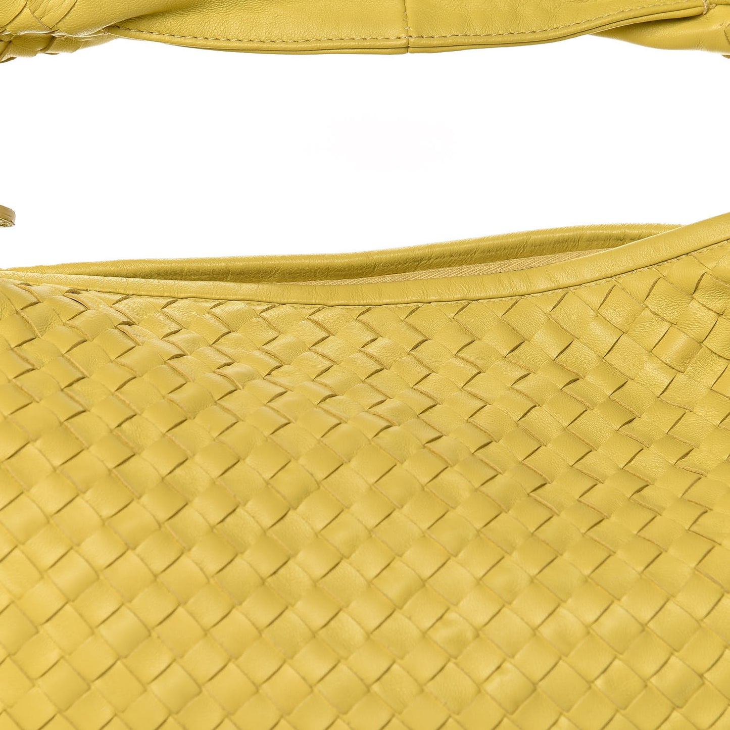 Nappa Intrecciato Large Veneta Hobo Yellow
