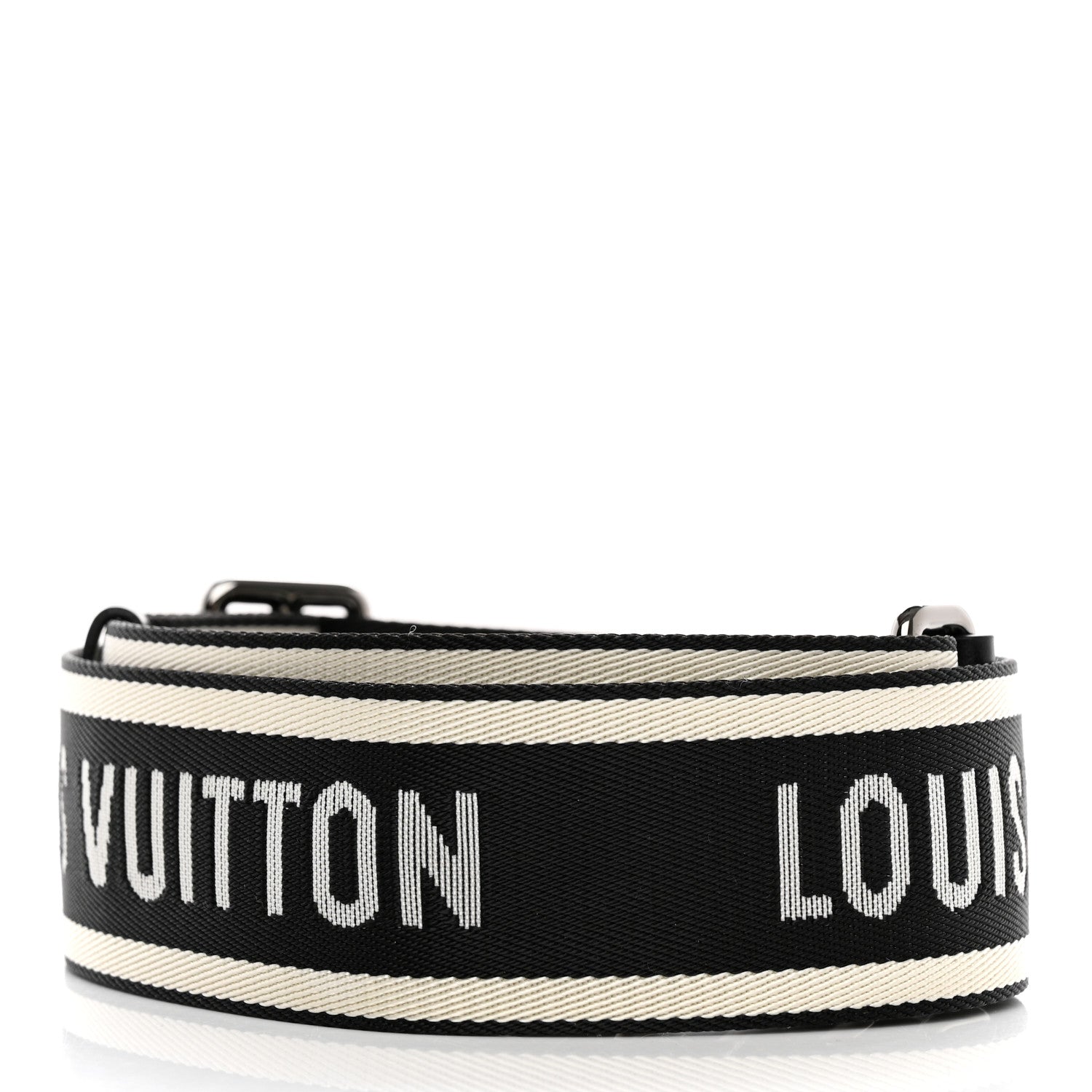 Louis Vuitton Nylon Jacquard Sporty Bandouliere Shoulder Strap Black 2 of 4