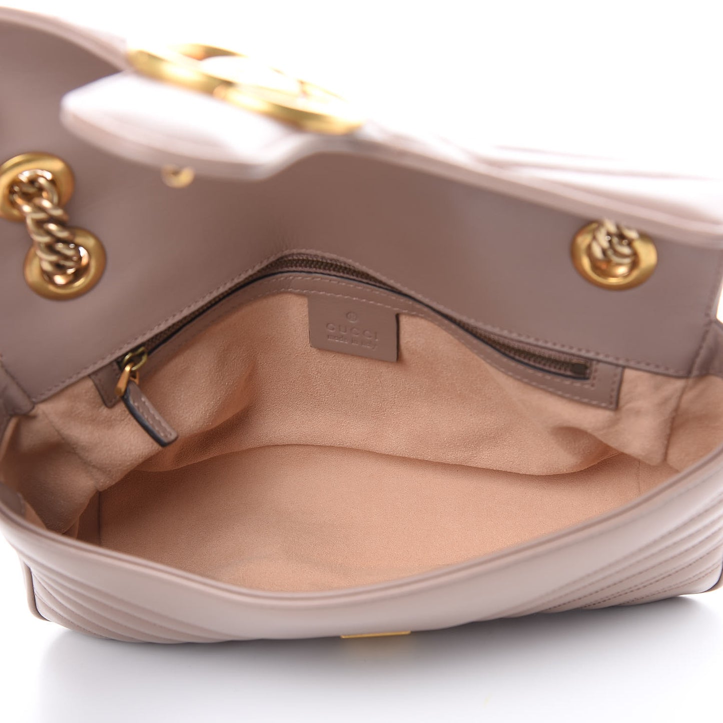Calfskin Matelasse Small GG Marmont Shoulder Bag Porcelain Rose