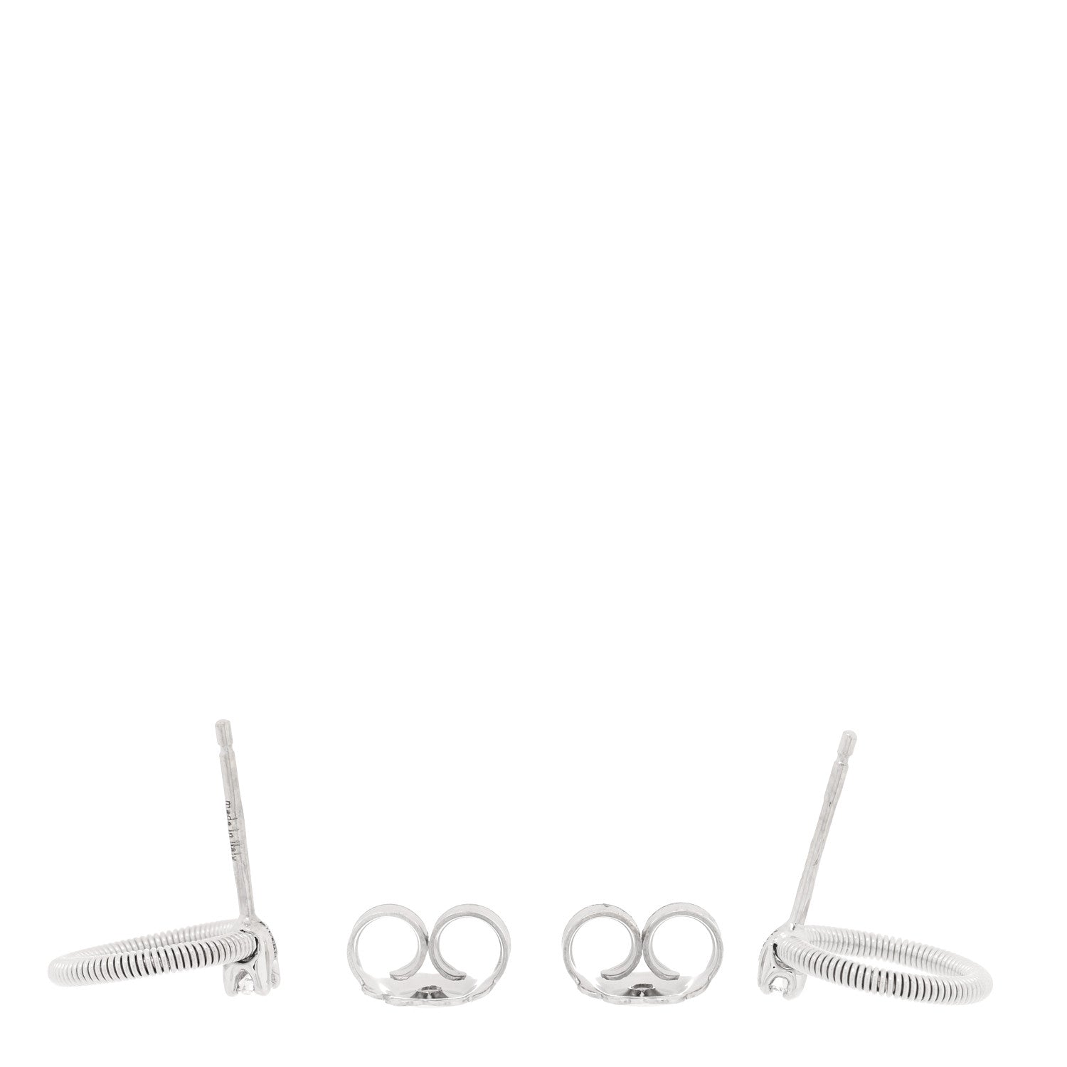 Marco Bicego 18K White Gold Diamond Bi49 Circle Drop Earrings 3 of 4