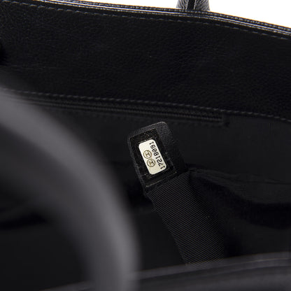 Chanel Calfskin Small Cerf Executive Shopper Tote Black 10 of 12