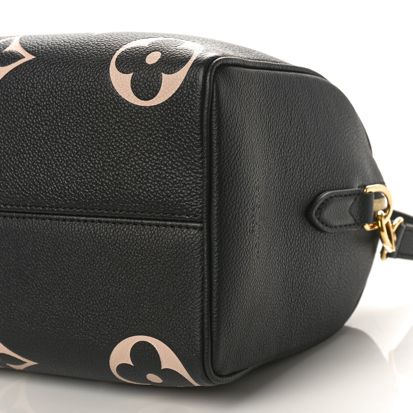Empreinte Monogram Giant Speedy Bandouliere 25 Black Beige