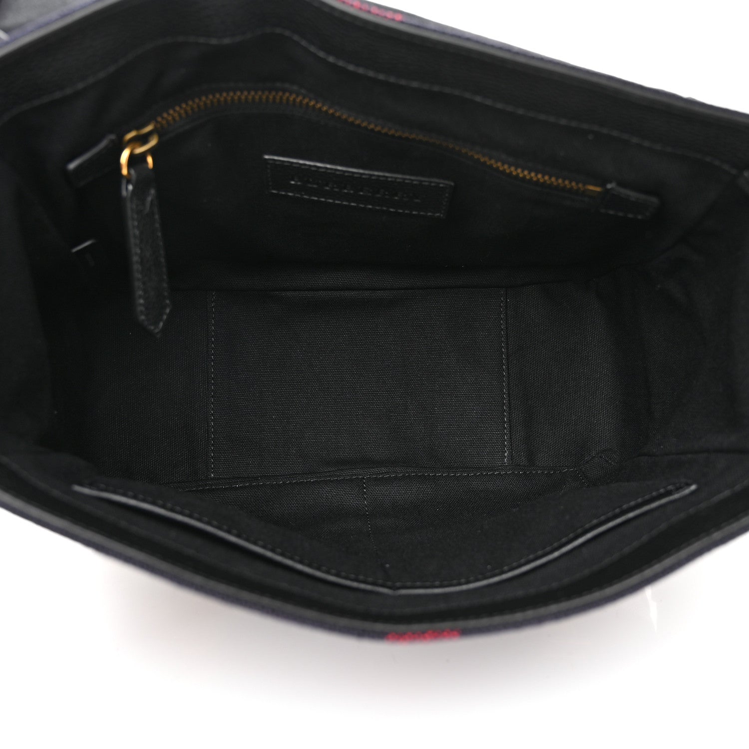 Burberry Canvas Mega Check Large Baildon Messenger Bag Navy 5 of 13