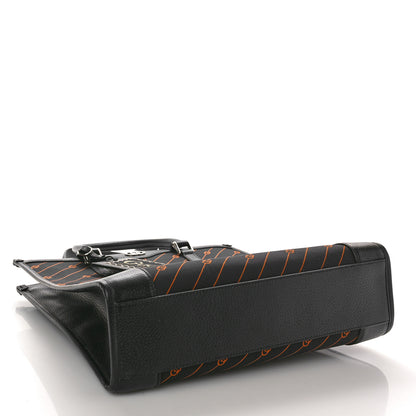 Gucci Jacquard Canvas Medium Interlocking G Tote Bag Black Orange 4 of 10